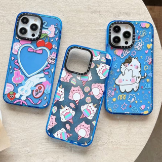 🎁ส่งของขวัญ🎁เคสไอโฟน 11 13 12 Pro Max casetify รูปหัวใจy2k y2kกระต่าย แมว เคส for ไอโฟน14 pro max soft case Iphone