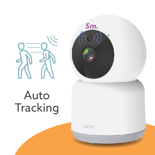 LAMPTAN กล้องวงจรปิด Smart 360° Wifi Camera Quo หมุนได้รอบทิศทาง ควบคุมด้วย Smartphone - รูปที่ 4