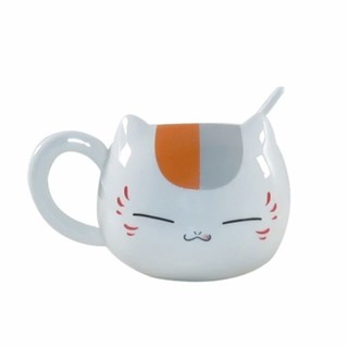 Banpresto 😺 Nyanko Sensei Cafe Face Cute Catroon Ceramic White Cat Belly Tea Cup 😺 แก้วเซรามิก เนียนโกะ น่ารักสุดๆ 😺
