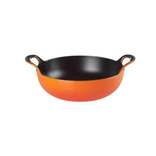 หม้อเหล็กหล่อไม่มีฝาปิดสีส้ม BALTI DISH 24CM FLAME