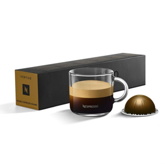 NESPRESSO Vertuo Double Espresso CHIARO Coffee Capsule เนสเพรสโซ เวอทูโอ้ เชียโร กาแฟคั่วบด แคปซูล 10 Coffee Pods