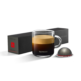 NESPRESSO Vertuo FORTADO DECAFFEINATO GRAN LUNGO Coffee Capsule เนสเพรสโซ เวอทัว โฟรทาโด้ ดีคาฟ กาแฟคั่วบด แคปซูล 10 Cof