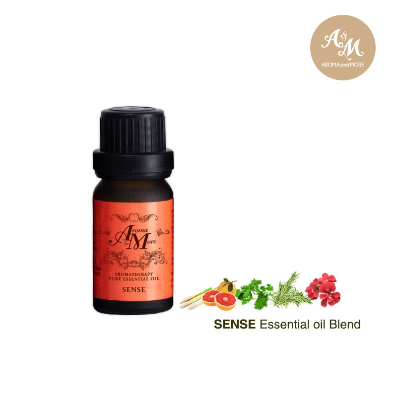 Aroma&More Sense Essential Oil blend100% / น้ำมันหอมระเหยสูตรผสม กลิ่นหอมตรึงใจเป็นเอกลักษณ์ ปรับสมดุลผ่อนคลาย 5/10/30ML