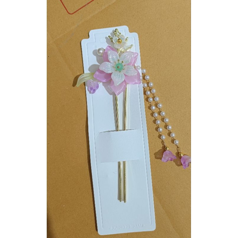 ปิ่นปักผมเครื่องประดับผมแฟชั่นสำหรับตกแต่งผมผู้หญิงสไตล์จีนดอกไม้น่ารักๆ - รูปที่ 4