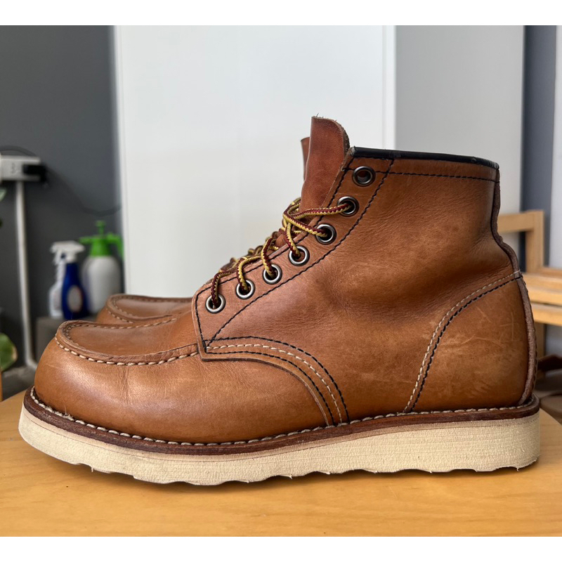 รองเท้าหนัง Hawkins Moc Toe Boot สีมัสตาร์ด