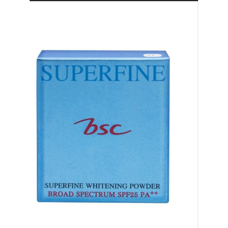 BSC Superfine Whitening Powder SPF25/PA++ 10g แป้งผสมรองพื้น  ตลับรีฟิล