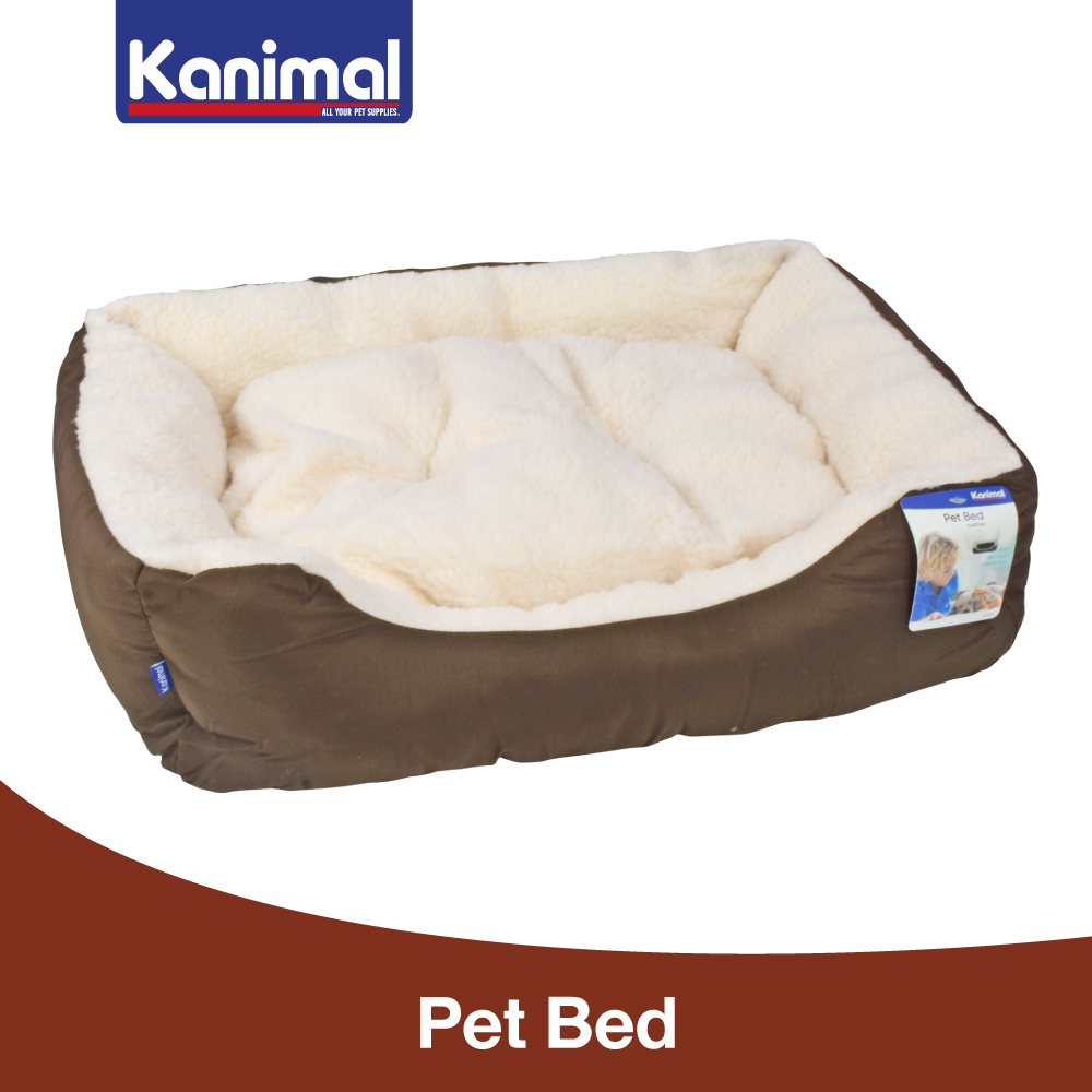 [20500] Kanimal Earthy Pet Bed ที่นอนสุนัข ที่นอนแมว เบาะนอนนุ่มพิเศษ สำหรับสุนัขและแมว Size M ขนาด 61x47x17 ซม.