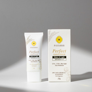 Pinnara Perfect Sunscreen Matte &amp; Light SPF50PA++++ พิณนารา ครีมกันแดด ผสมรองพื้น