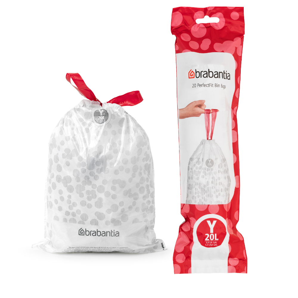Brabantia ถุงขยะ สำหรับขนาด 36ลิตร Brabantia Perfect Fit Bags Code R 36 Litre จำนวน 3 ม้วน(รวม60ใบ)