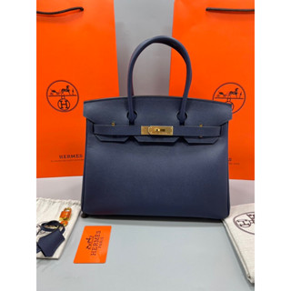 กระเป๋าถือ Birkin หนัง epsom Size 30 cm อะไหล่ทอง