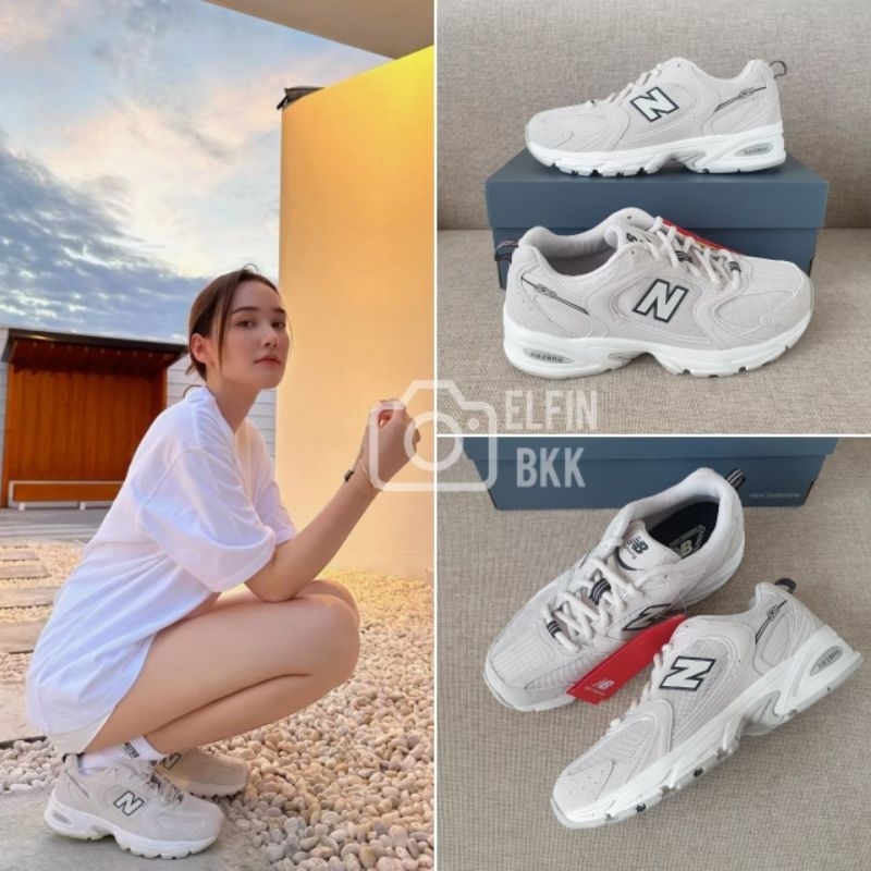 แท้ <พร้อมส่ง> New Balance MR530 530SG 530SH 530AA1 530KA รองเท้าผ้าใบ สีไข่มุก สีครีม สีเบจ สีเทา สีเงิน