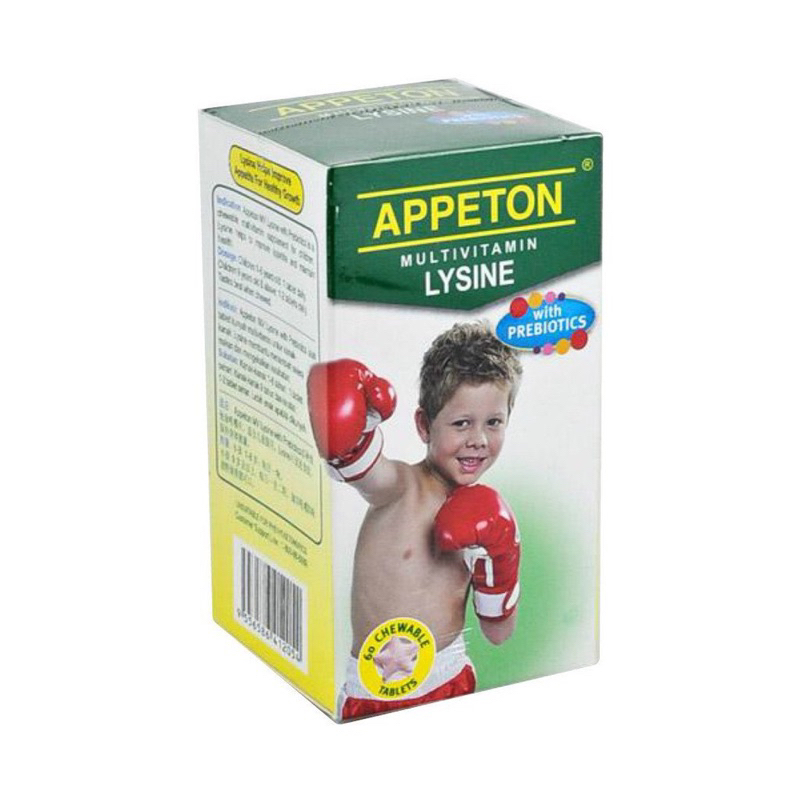 APPETON MULTIVITAMIN LYSINE WITH PREBIOTICS 60'S TABLET (EXP:09/2025)