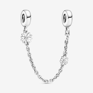 (พร้อมส่ง)Pandora Daisy Flower Safety Chain เซฟตี้ดอกเดซี่ Pandoraของเเท้100%