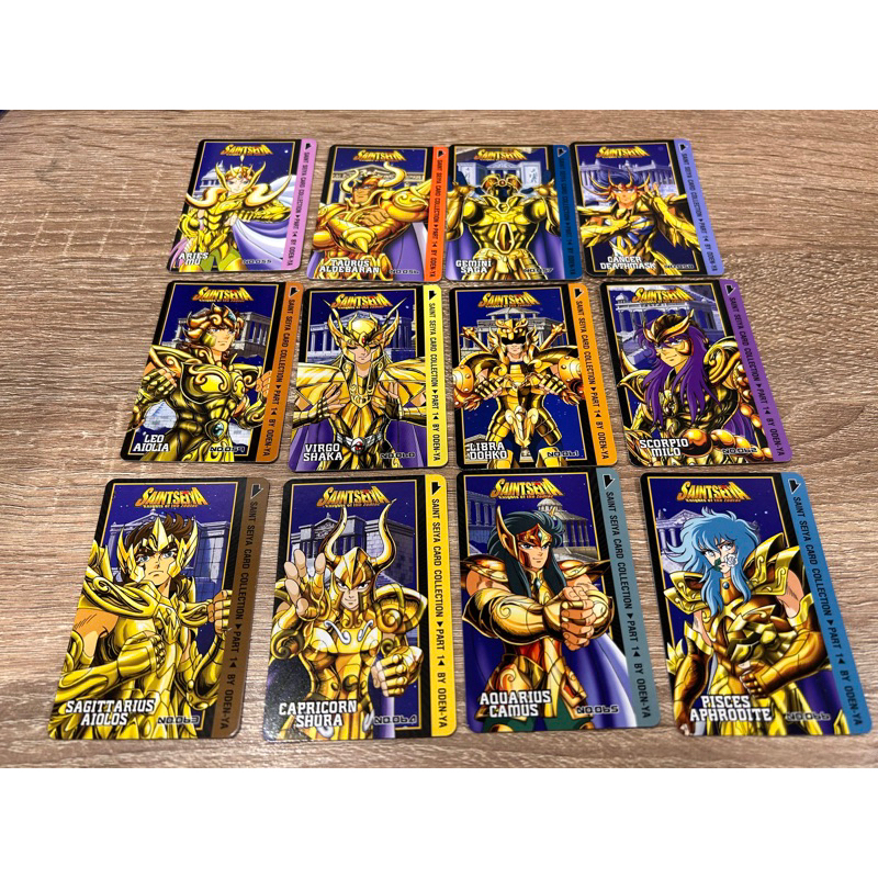 [2nd hand] Odenya Card: Saint Seiya (12 Gold Saints); การ์ดโอเดงย่า เซนต์ เซย์ย่า ชุด12โกล์ดเซนต์