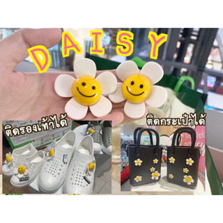 (พร้อมส่งในไทยไม่ต้องรอพรี🇹🇭)ตัวติดดอกdaisy🌼ติดรองเท้า ติดกระเป๋าได้น่ารักมาก✨🤍(แจกส่วนลดผู้ติดตาม)