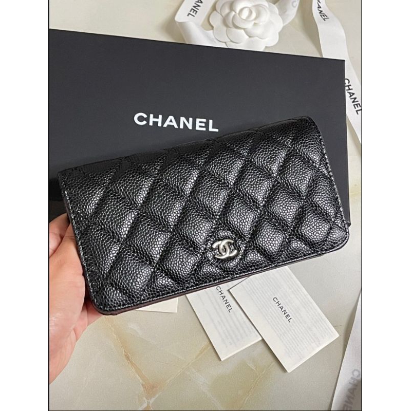 chanel long wallet สลับแท้