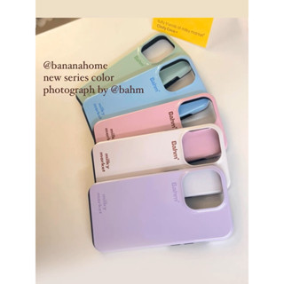 เคสไอโฟน แบรนด์ Bahm color series hard case🎨แท้💯**เคสแข็งกันกระแทก จากเกาหลี🇰🇷 | Bahm case iphone