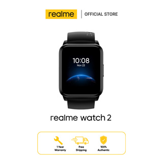 ราคา[Online Exclusive] realme watch 2, อายุการใช้งานแบตเตอรี่ 12 วัน, Blood Oxygen and Heart Rate Monitor
