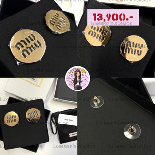 👜: New!! Miu Miu Earrings‼️ก่อนกดสั่งรบกวนทักมาเช็คสต๊อคก่อนนะคะ‼️