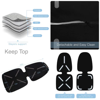Embix / Keeptop แผ่นรองคาร์ซีท ป้องกันการไหลลื่น ป้องกันเบาะรถเป็นรอย
