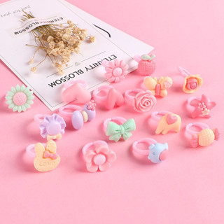 GTRmallshop แหวนเด็ก ลายการ์ตูน น่ารัก แฟชั่น ใส่แล้วป๊อปJZET01