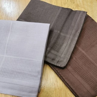 ผ้า​เช็ดหน้า​ ผู้​ชาย, ผู้​หญิง, สีพื้น​ คอตตอน​100​% ขนาด40x40​ซ.ม​