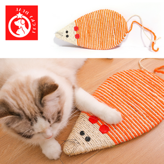 (พร้อมส่ง) หนูเชือกป่าน ที่ลับเล็บแมว ที่ข่วนเล็บแมว  ของเล่นแมว  Cat toy เชือกฝนเล็บ