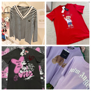 เสื้อยืดไฮเอนวาเลนเบสิคสโตร์🥰Dollydell❤️zara🥰Miss bell เสื้อยืดvalen basic store