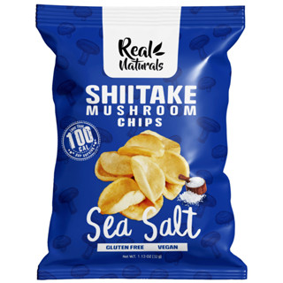 Shitake Mushroom Chip Sea Salt ขนมข้าวเกรียบเห็ดหอม รสเกลือ 1 ห่อ