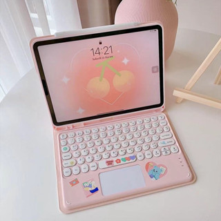 เคสคีย์บอร์ด air5/4/3/2/1 คีย์บอร์ดไร้สาย ipad โปร11นิ้ว แป้นภาษาไทย gen10/9/8/7/6/5 ใส่ปากกา แอร์9 7/10 9 pro เคสไอแพด