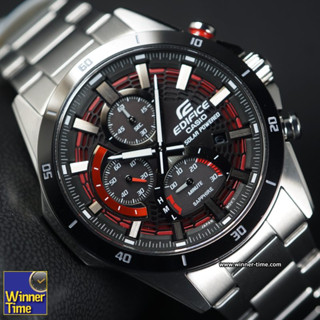 นาฬิกาCASIO EDIFICE รูปทรงเพรียวบางประดับคริสตัลแซฟไฟร์ รุ่น EFS-S610DB-1AV