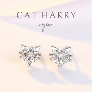 ต่างหู s925 รุ่น Cat Harry ผู้หญิง ต่างหูแฟชั่น ของขวัญ เครื่องประดับ minimal