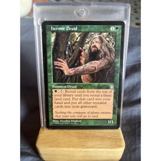 การ์ด MTG Hermit Druid Green Magic the Gathering EDH รุ่น Stronghold สภาพ Ex