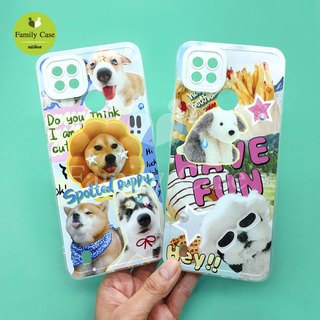 Oppo A16/A17/A53/A57 5G./A78 5G./Reno6z 5G/Reno7z 5G./Reno8T 5G.Realme  เคสมือถือนิ่ม TPU ขอบใสกันเลนส์กล้องนูนลายน่ารัก