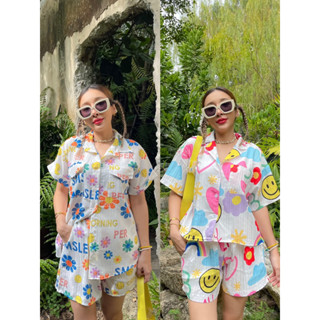 เซทยิ้ม 2ชิ้น 2ลาย (เสื้อ+กางเกง) 💖✨🫶🏻