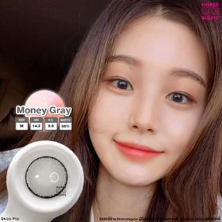 Money Gray/สีเทา [สายตาสั้น -0.00 ถึง -6.00] Size (M) ขนาดกลาง คอนแทคเลนส์  / ยี่ห้อ PrettyDoll