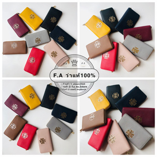 F.A ว่าแท้100% tory burch New Ladies Long Wallet Purse Clutch TB Long Clip Tory burch ของแท้ จัดส่งฟรี 029