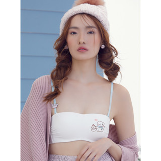 SABINA เสื้อชั้นใน INVISIBLE WIRE (ไม่มีโครง) BODY BRA THE SERIES (เกาะอก) รุ่น PRETTY PERFECT