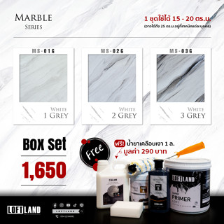 Box Set สีหินอ่อน MS-01-3G White