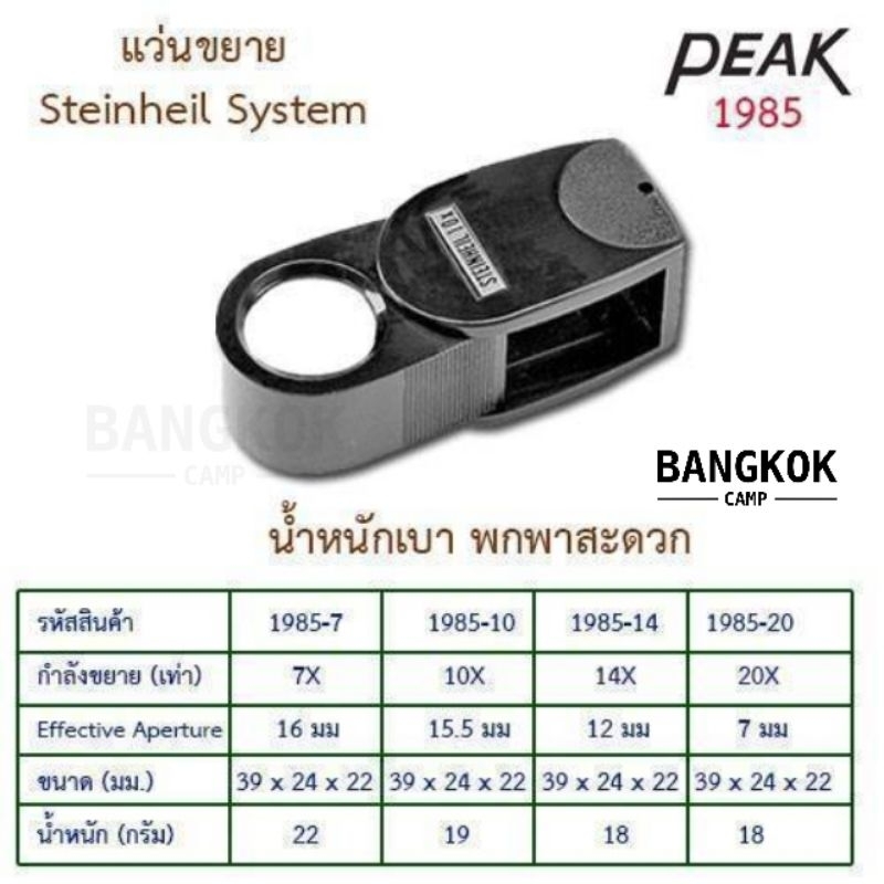 [GENUINE] กล้องส่องพระ กล้องส่องเพชร Peak Steinheil  (Made in Japan) (7,10,14,20x)