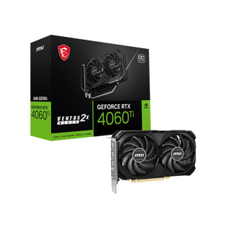 MSI GeForce RTX 4060 Ti VENTUS 2X BLACK 8GB OC Graphics Card การ์ดจอ