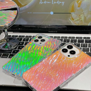 🎁ส่งของขวัญ🎁เคสไอโฟน สำหรับ 11 13 for iPhone Case 14 12 Pro Max ระดับสูง เลเซอร์ ระลอก กันกระแทก ปกป้อง เคสโทรศัพท์