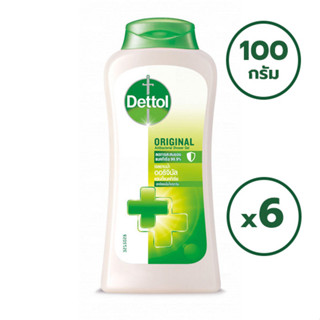 Dettol เดทตอล เจลอาบน้ำ ออริจินัล 100 กรัม (แพ็ค 6) (8850360036230)