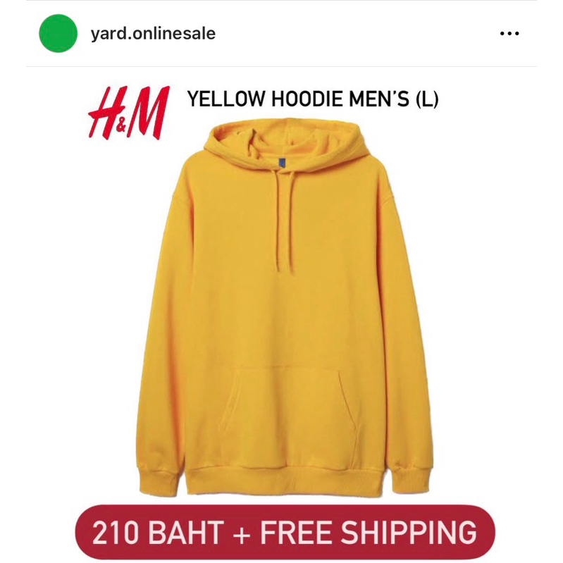 [USED like new] H&M | Men’s Hoodie in yellow