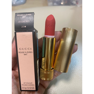 ลิปสีสวยๆกุชชี่ ป้ายคิงส์✅💯25* GOLDIE RED, ROUGE À LÈVRES MAT LIPSTICK แท้