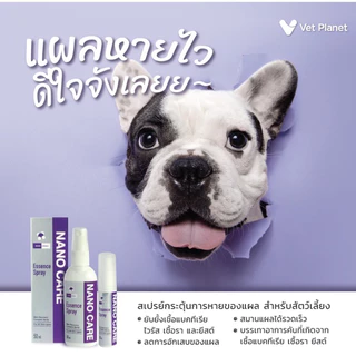 ถูกที่สุด!🔥 Nano Spray สเปรย์ นาโน แคร์ 20 ml ฉีด พ่น ใส่แผล แผลสด ช่องปาก wound สุนัข แมว กระต่าย ของแท้100เปอร์เช็นต์