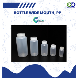 ขวดปากกว้าง พลาสติก เนื้อ PP Bottle wide mount PP 50,125,250,500,1000 ml