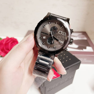 👑ผ่อน0%~แท้100%👑 นาฬิกาข้อมือ DZ4314 Diesel Mens Double Down 48 Chronograph