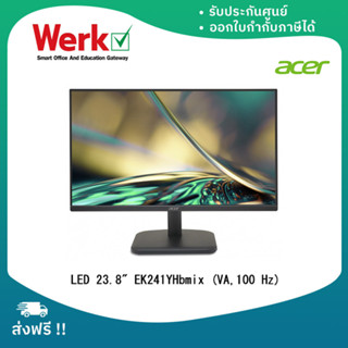 MONITOR (จอมอนิเตอร์) Acer LED 23.8" EK241YHbmix (VA,100 Hz) รับประกัน 3 ปี