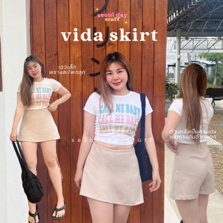 seoulday_stuff◆(VDS001) Vida Skirt กระโปรงกางเกง กำลังฮิตมาก ผ้าเปเป้ ที่น่ารักมากๆ ใส่แล้วไม่โป๊แน่นอนค่า ใส่สบาย